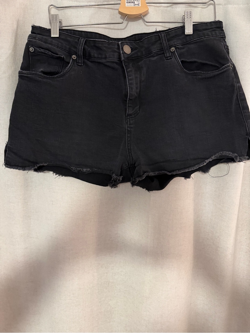 Women's Black Denim Cutoff Shorts